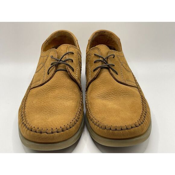 Soldini‎ Mens Lace Up Leather Shoes Brown Size 10 Moccasins main image 7